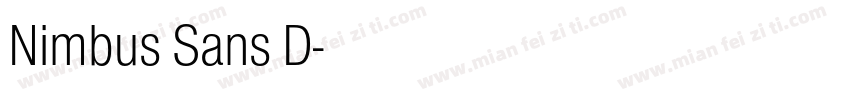 Nimbus Sans D字体转换